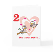 12 days two turtle doves cards