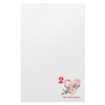 12 days two turtle doves customized stationery