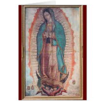 12 de diciembre   nuestra señora de Guadalupe Tarjeton