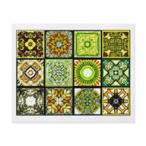 12 Different Tea Bag Tiles - Origami Folding Personalized Flyer