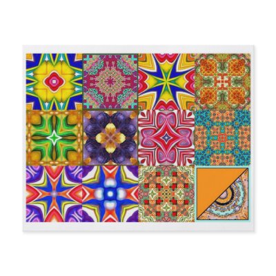 12 Different Tea Bag Tiles - Origami Folding Personalized Flyer by ArtbyJean
