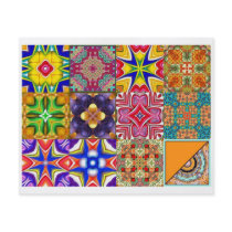 12 Different Tea Bag Tiles - Origami Folding Personalized Flyer
