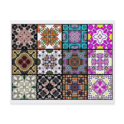 12 Different Tea Bag Tiles - Origami Folding Flyer by ArtbyJean