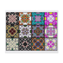 12 Different Tea Bag Tiles - Origami Folding Flyer