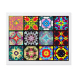 12 Different Tea Bag Tiles - Origami Folding Flyer Design
