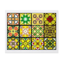 12 Different Tea Bag Tiles - Origami Folding Custom Flyer