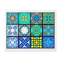 12 Different Tea Bag Tiles - Origami Folding Flyer Design