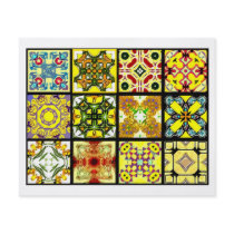 12 Different Tea Bag Tiles - Origami Folding Personalized Flyer