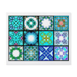 12 Different Tea Bag Tiles - Origami Folding Flyer Design