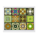 12 Different Tea Bag Tiles - Origami Folding Flyer Design