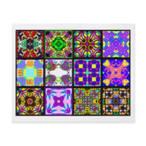 12 Different Tea Bag Tiles - Origami Folding Flyer