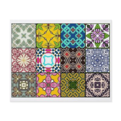 12 Different Tea Bag Tiles - Origami Folding Personalized Flyer by ArtbyJean