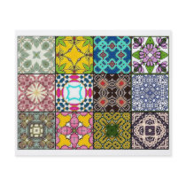 12 Different Tea Bag Tiles - Origami Folding Personalized Flyer