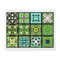 12 Different Tea Bag Tiles - Origami Folding Full Color Flyer