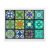 12 Different Tea Bag Tiles - Origami Folding Full Color Flyer