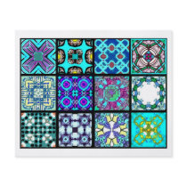 12 Different Tea Bag Tiles - Origami Folding Full Color Flyer