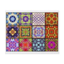 12 Different Tea Bag Tiles - Origami Folding Flyers