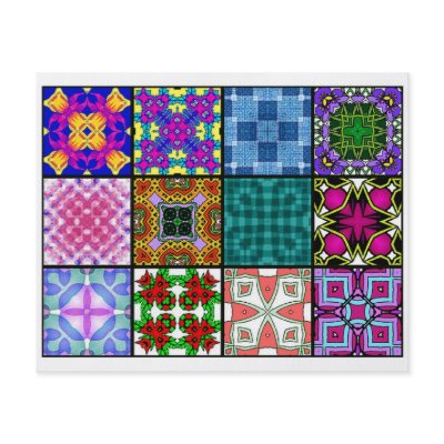 12 Different Tea Bag Tiles - Origami Folding Flyer Design by ArtbyJean