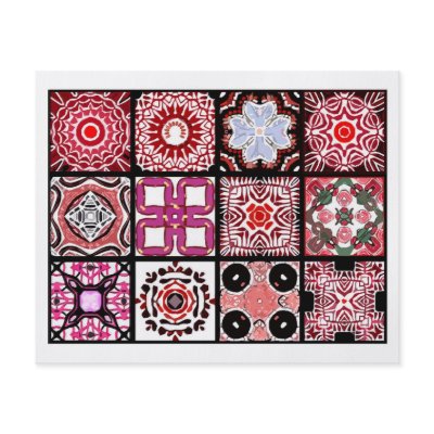 12 Different Tea Bag Tiles - Origami Folding Full Color Flyer by ArtbyJean
