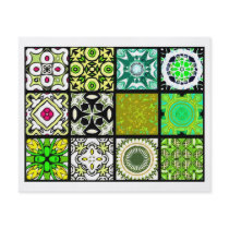 12 Different Tea Bag Tiles - Origami Folding Flyers