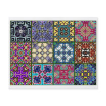 12 Different Tea Bag Tiles - Origami Folding Personalized Flyer