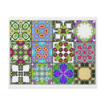 12 Different Tea Bag Tiles - Origami Folding Custom Flyer