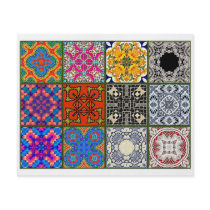 12 Different Tea Bag Tiles - Origami Folding Flyer