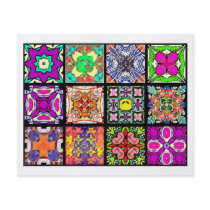 12 Different Tea Bag Tiles - Origami Folding Personalized Flyer