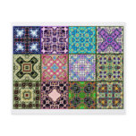 12 Different Tea Bag Tiles - Origami Folding flyers