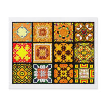 12 Different Tea Bag Tiles - Origami Folding Personalized Flyer