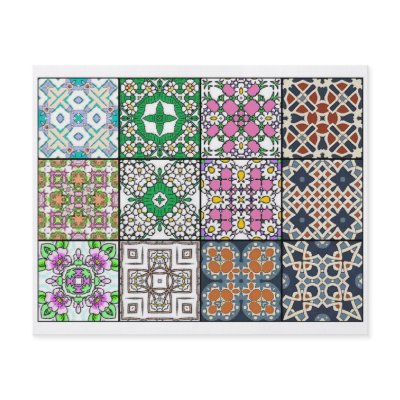 12 Different Tea Bag Tiles - Origami Folding Flyer by ArtbyJean