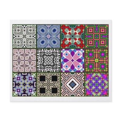 12 Different Tea Bag Tiles - Origami Folding Full Color Flyer by ArtbyJean
