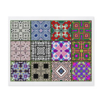 12 Different Tea Bag Tiles - Origami Folding Full Color Flyer