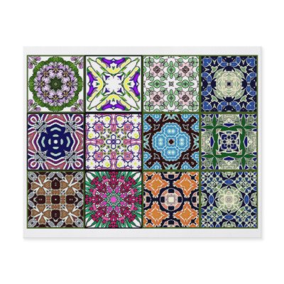 12 Different Tea Bag Tiles - Origami Folding Flyer Design by ArtbyJean