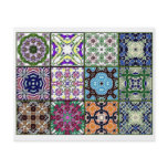 12 Different Tea Bag Tiles - Origami Folding Flyer Design