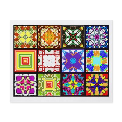 12 Different Tea Bag Tiles - Origami Folding Flyer by ArtbyJean