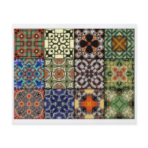 12 Different Tea Bag Tiles - Origami Folding Flyer
