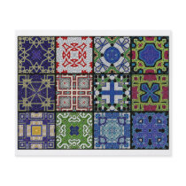 12 Different Tea Bag Tiles - Origami Folding Personalized Flyer