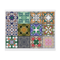 12 Different Tea Bag Tiles - Origami Folding Flyer Design