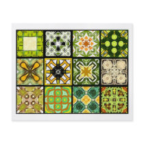 12 Different Tea Bag Tiles - Origami Folding Custom Flyer
