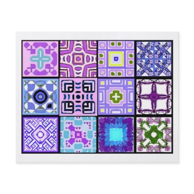 12 Different Tea Bag Tiles - Origami Folding Flyer by ArtbyJean