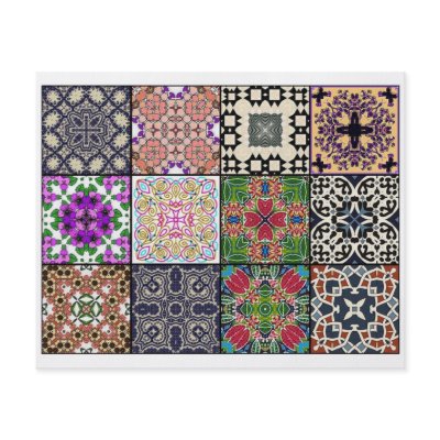 12 Different Tea Bag Tiles - Origami Folding Flyers by ArtbyJean