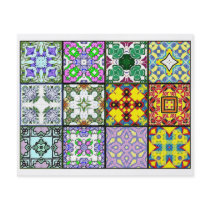 12 Different Tea Bag Tiles - Origami Folding Flyer