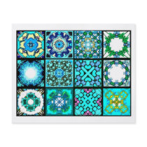 12 Different Tea Bag Tiles - Origami Folding Flyers