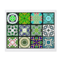 12 Different Tea Bag Tiles - Origami Folding Flyer