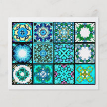 12 Different Tea Bag Tiles - Origami Folding Flyers