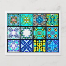 12 Different Tea Bag Tiles - Origami Folding Flyer Design