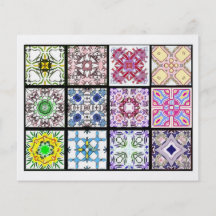 12 Different Tea Bag Tiles - Origami Folding Flyer