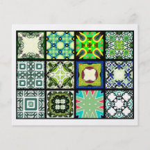 12 Different Tea Bag Tiles - Origami Folding Personalized Flyer