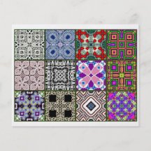 12 Different Tea Bag Tiles - Origami Folding Full Color Flyer